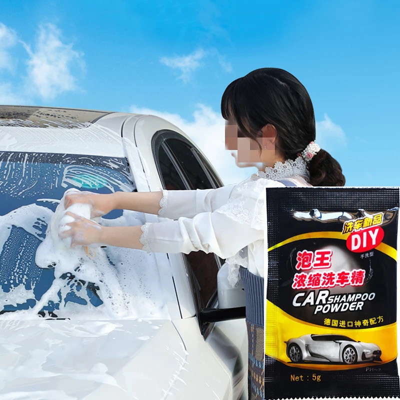 

20PCS Car Wash Powder Car Cleaning Shampoo Multifunctional Cleaning Tools Universal Car Soap Powder Windshield Wash Accessories