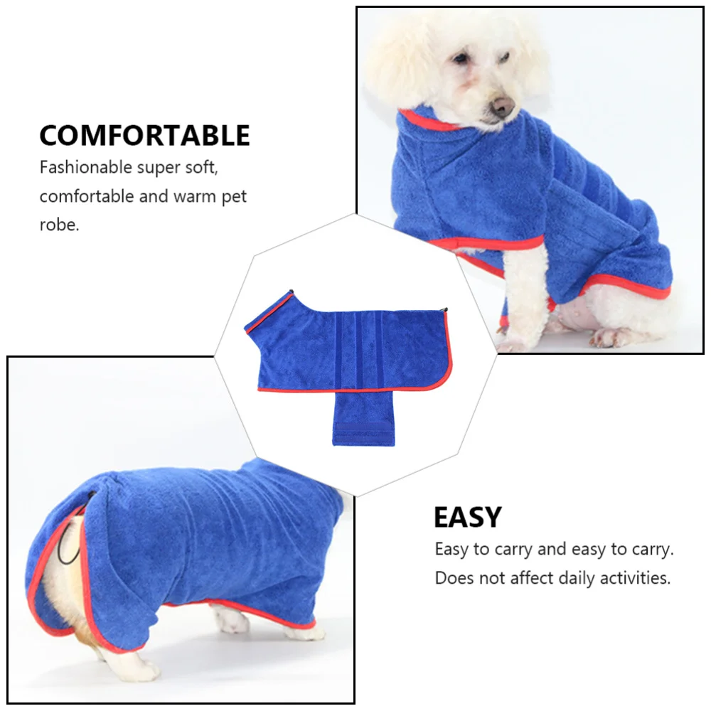 1 шт. Быстросохнущий супер впитывающий банный халат для щенков и кошек собак