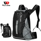 WEST BIKING 16L портативный рюкзак для велоспорта, дышащий водонепроницаемый сверхлегкий рюкзак для велоспорта, для альпинизма, для путешествий, спортивный рюкзак