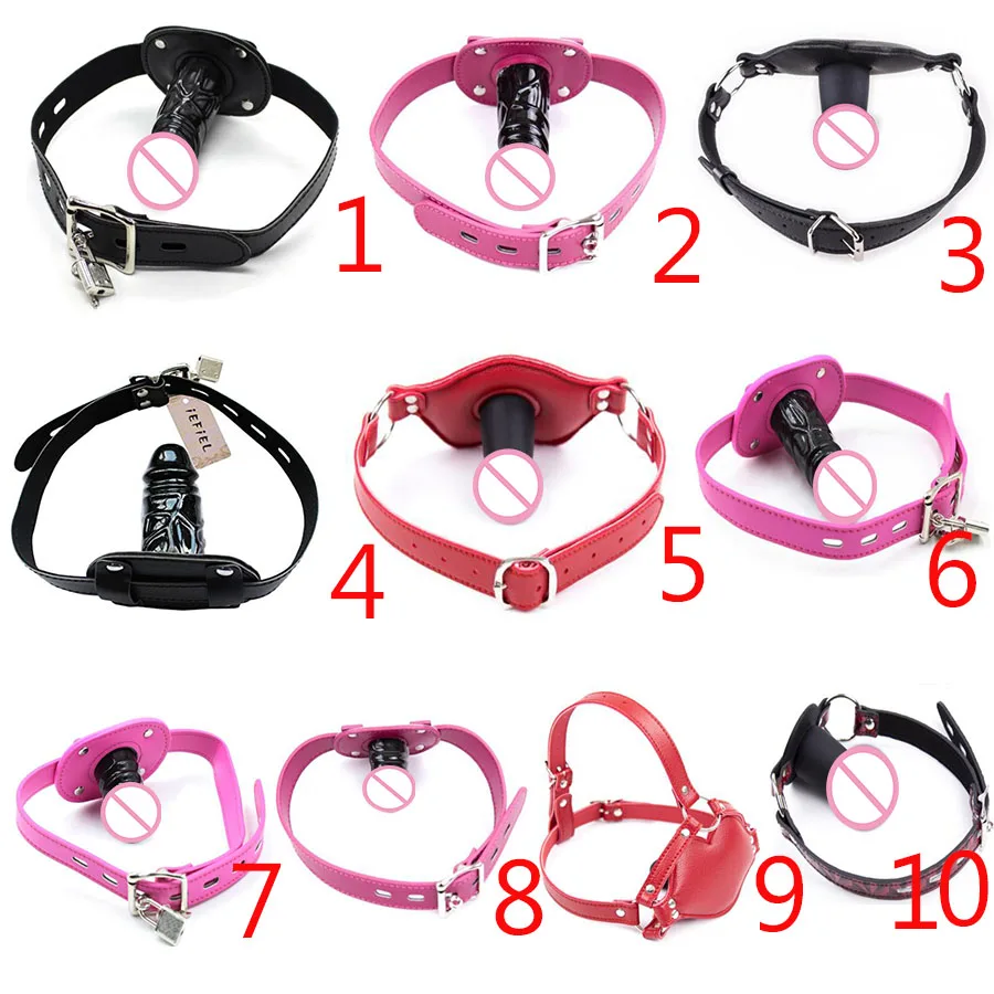 Силиконовый пенис кляп для рта головной убор фаллоимитатор БДСМ Связывание