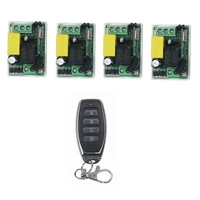 ac 85v 220v 1ch 10a rf wireless remote control relay switch security system garage doors gate electric doors shutters