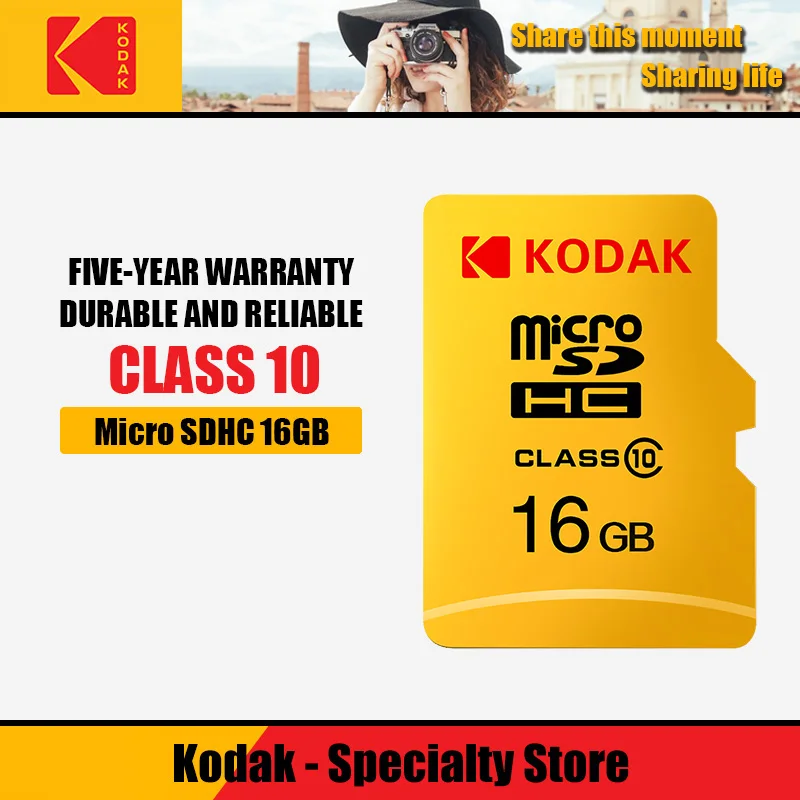 Карта памяти Kodak 32 64 128 Гб Micro SD ГБ 256 512 карта TF флэш microSD для телефона|Карты памяти| |