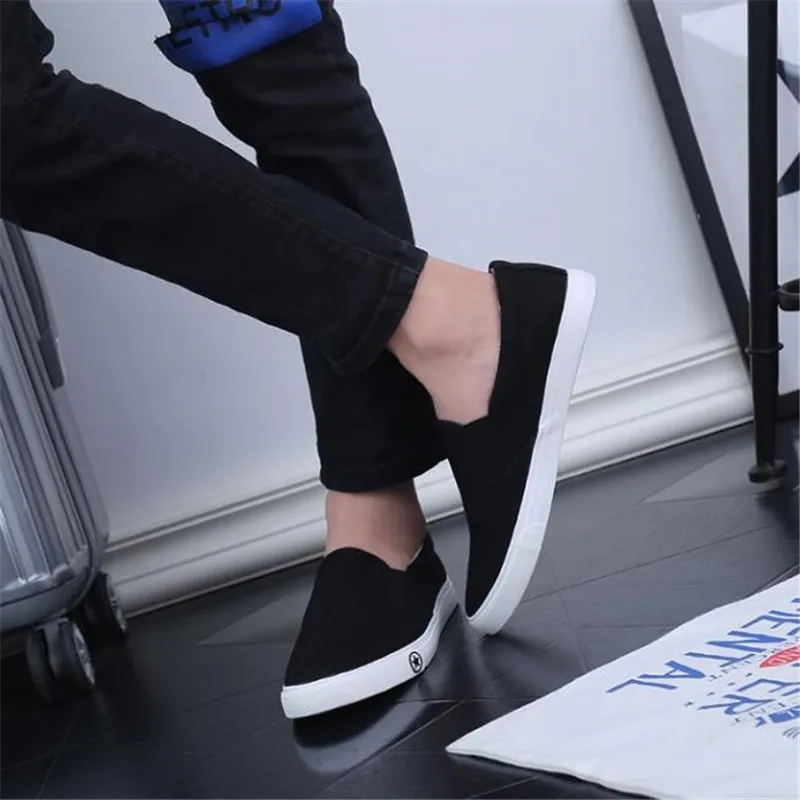 Кеды мужские с вулканизированной подошвой дышащие классические холщовые туфли