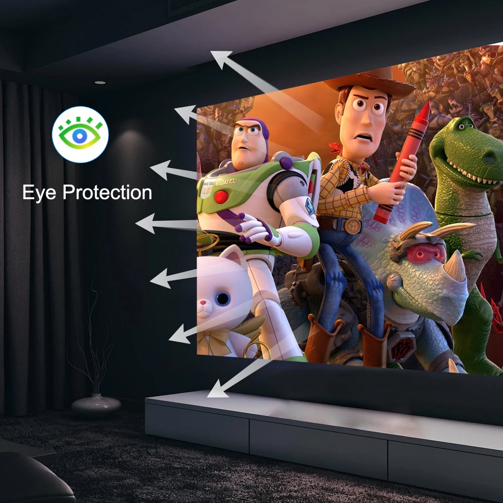 Everycom R5 мини-проектор HD 1280x72 0p светодиодный портативный видеопроектор для