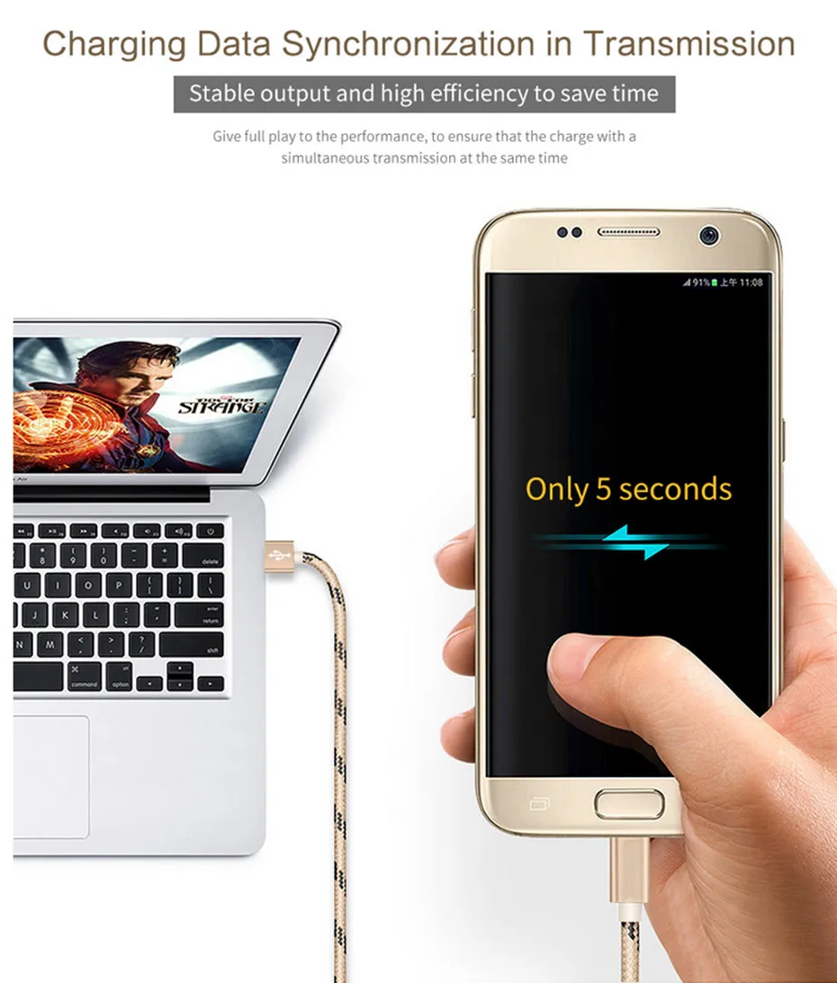 Micro USB кабель 3A Быстрая зарядка USB кабель для передачи данных мобильный телефон зарядный кабель для samsung huawei Xiaomi htc Android планшет кабели