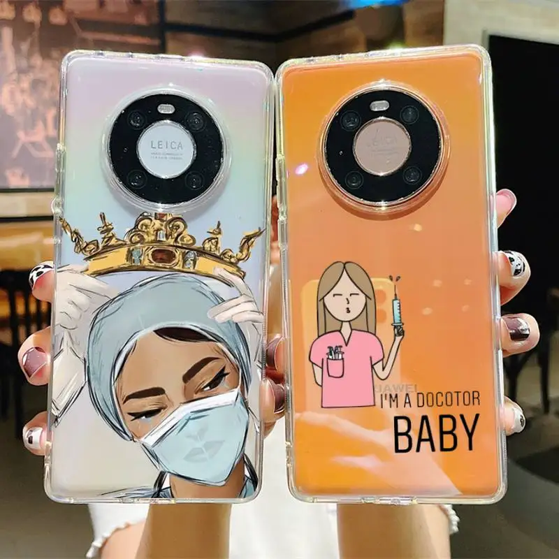 

Nurse Medical Medicine Health Heart Phone Case For Huawei P20 30 pro lite Psmart 2019 Y5 6 7 Honor 8 10 i lite Mate 20lite