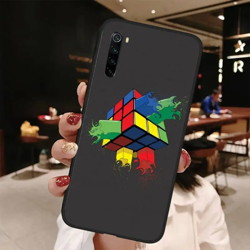 Милый чехол для телефона Magic Cube Bling Xiaomi Note Max Mi 3 7 8 9se Redmi 7a 8t 10 Pro Lite