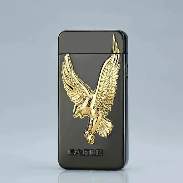 Металлические ветрозащитные электронные зажигалки для зарядки с двойной дугой