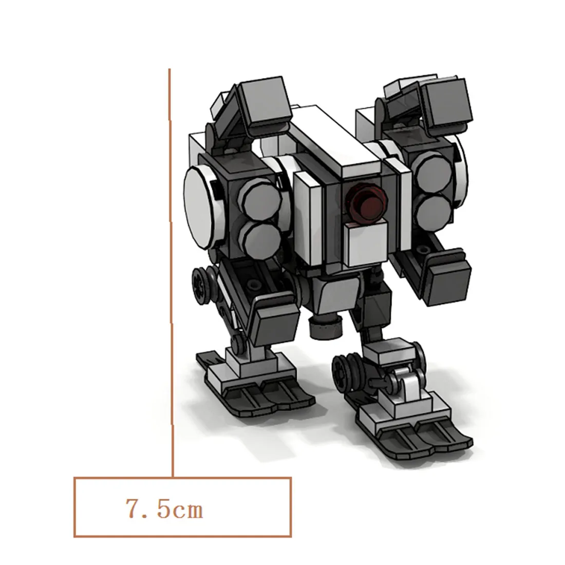 Конструктор MODIKER STEM MOC Mecha железное яйцо колесо с антенной модель мелких частиц