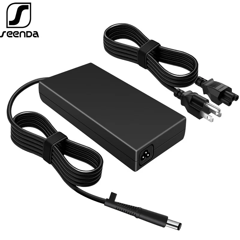 SeenDa 120W 19.5V/6.15A Laptop Charger 7.4X5.0mm 2.7M Power Adapter for HP ENVY DV4  DV6 DV7  AC Adapter for HP PAVILION