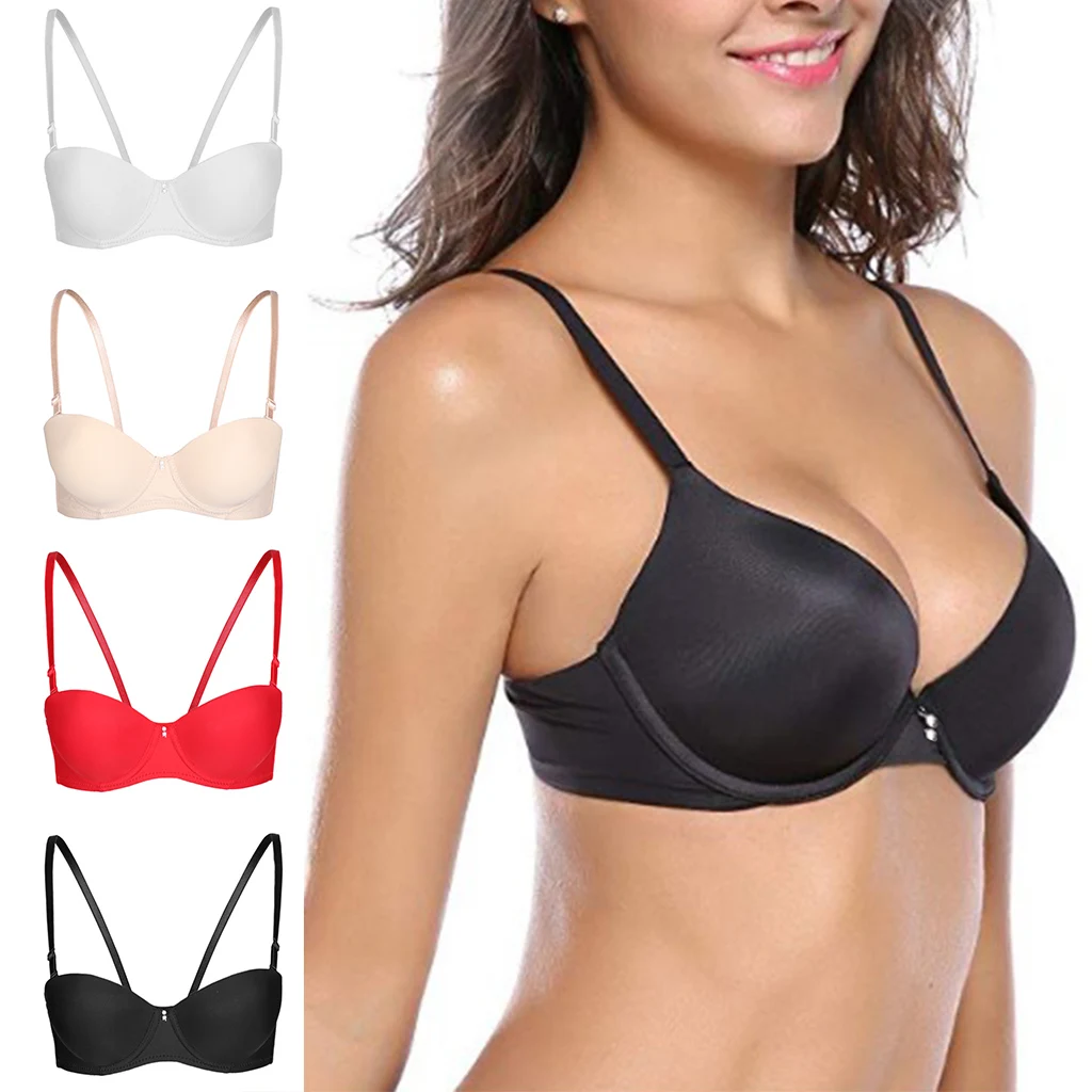 

Женский мягкий бюстгальтер на каждый день, базовый удобный бюстгальтер с косточками, бесшовный бюстгальтер пуш-ап с глубоким вырезом