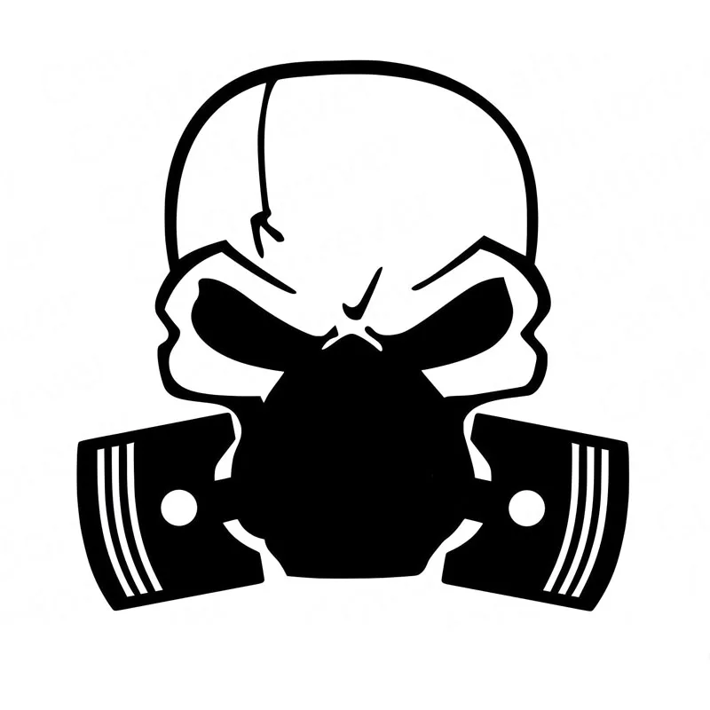 

Автомобильная наклейка, высекающая маска черепа, ПВХ наклейка, автомобильная наклейка, черный/серебристый, 15 см x 15 см