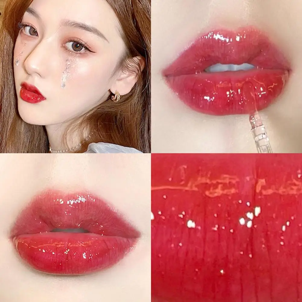 

3.2g Natural High Gloss Lipstick Long Lasting Moisturizing Nourishing Lines Oil Serum Lip Reduce Gloss Plumping Care Lip Li V0L1