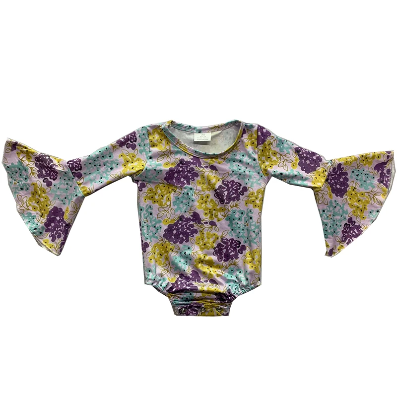 

Лидер продаж, одежда для маленьких девочек, комбинезон с длинным рукавом, Детский комбинезон с цветочным узором, детская одежда