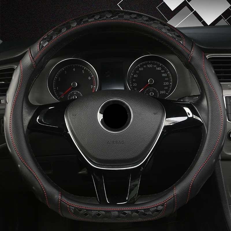 D образный чехол на руль для VW Golf 7 Polo- Scirocco Jetta 6- Santana- авто аксессуары