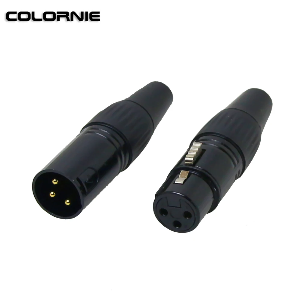 5 пар XLR-разъемов 3-контактных мужских и женских кабелей DMX для микрофона и эффектов сценического освещения.