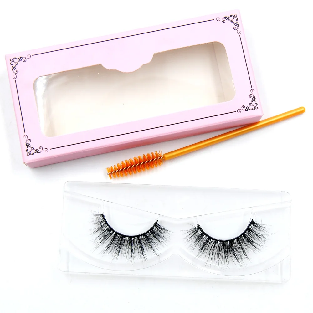 

3D Real Mink Eyelashes 100% Hand Made Winged Black Cotton False Eyelashes Stalk Natural Long Eye Lash Reuse Daily Eye Extension