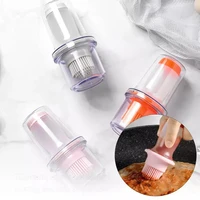 portable oil bottle with brush barbecue oil brush liquid oil pastry kitchen baking barbecue tool high temperature brush