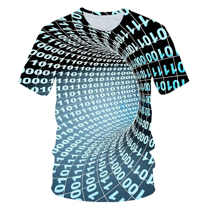 

Geometric Patterns Men's 3D Printed Short-Sleeved T-Shirt Summer Men and Women Casual Round Neck Shirt Gym Jogging T-Shirt