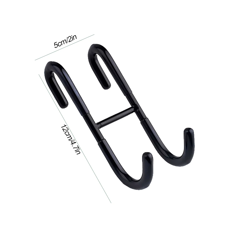 Крючок для двери душа из нержавеющей стали над безрамной стеклянной дверью