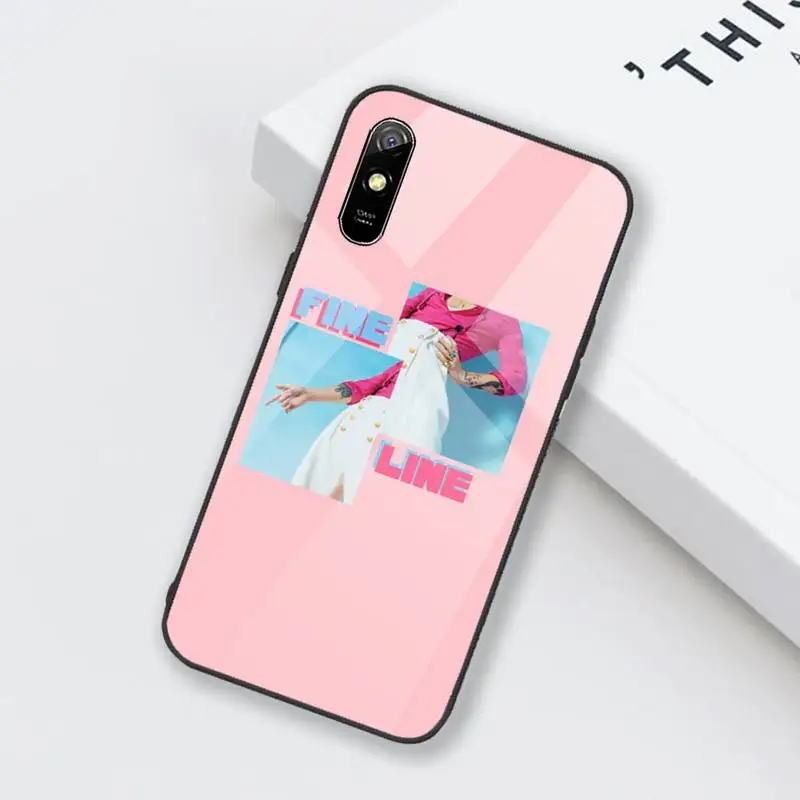 

harry styles Phone Case Tempered glass For xiaomi Redmi 4X 5 6 6A 8 8SE MIX 2 2S Note 3 4 5 6 7 PLUS PRO
