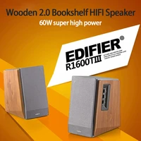 wooden 2 0 channel bookshelf hifi speaker computer audio active power amplifier super high
