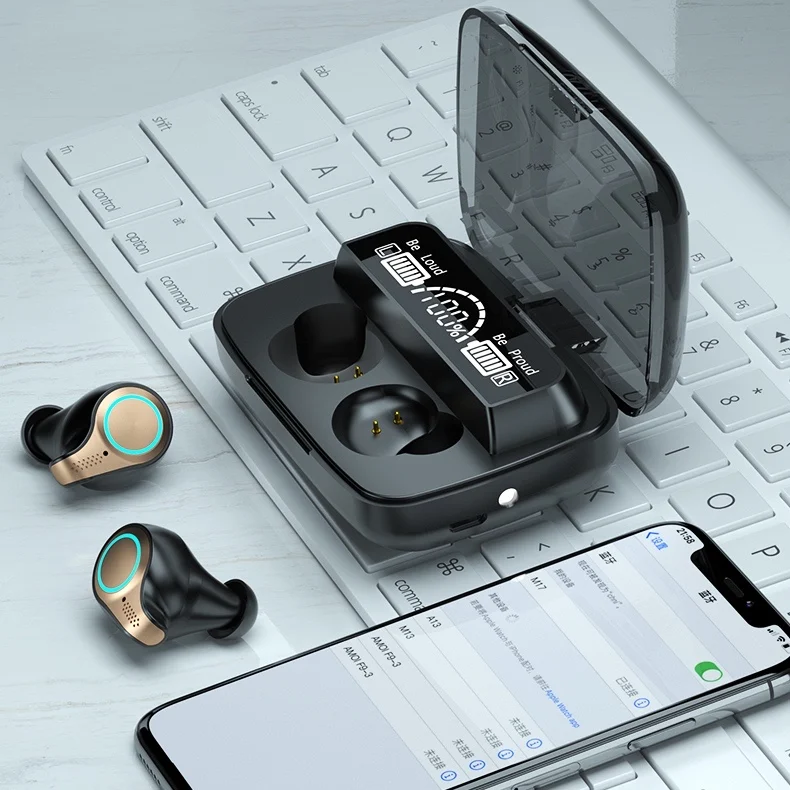 

TWS LED Display Auriculares Bluetooth Waterproof Wireless Headphones With Mic Earphones For Sports Mobile Phones