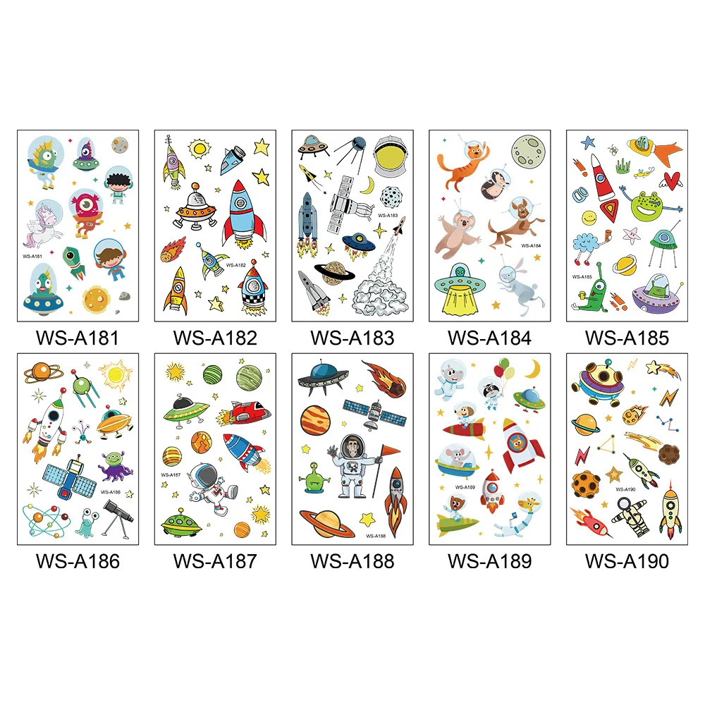 

10 шт., временные тату-наклейки для тела