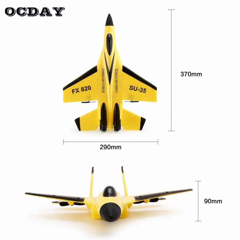 OCDAY супер крутой RC Fixed Wing Дрон FX-820 2 4G пульт дистанционного управления летательный