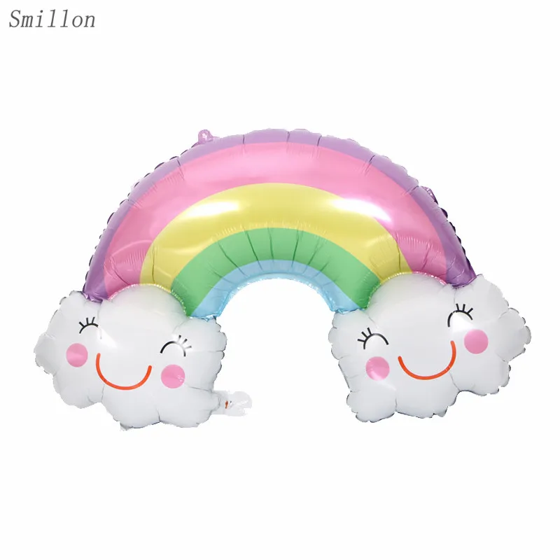 1 шт. радужное облако алюминиевая пленка воздушный шар Гелиевый украшения для дня