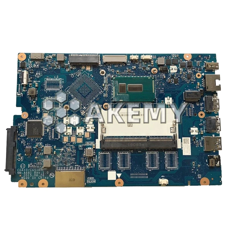 Бесплатная доставка Для For Lenovo Ideapad 100 15IBD CG410/CG510 NM A681 Материнская плата ноутбука