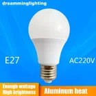 Светодиодный E27 лампа лампы AC220V 240V Высокая яркость светильник 3W 6W 9W 12W 15W 18W 21W светодиодный теплый белый холодный белый