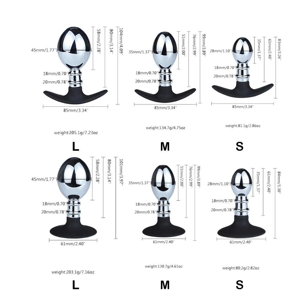 Уличное нижнее белье Металлические анальные бусины большая Анальная пробка