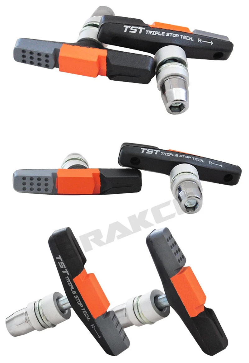 BRAKCO 1 пара велосипедные тормозные колодки для MTB шоссейного велосипеда V-Brake держатель обуви колодки для велоспорта прочные резиновые колодки для складного велосипеда