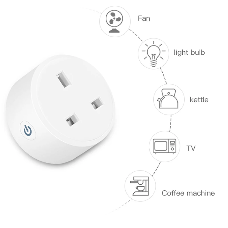 

15A ZigBee3.0 Smart Plug UK Socket 110-250V Timer Socket Smart Home Wireless Plug Compatible Alexa Google Home Assistant