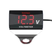 80hot 12v motorcycle led digital display voltmeter voltage volt gauge panel meter
