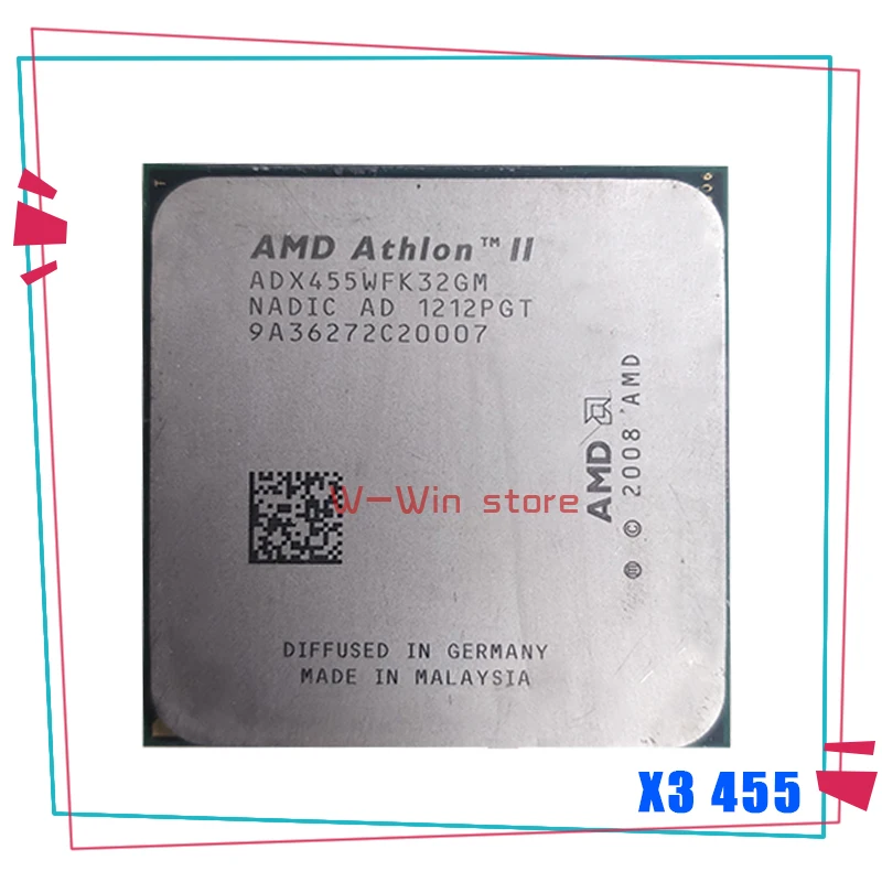 AMD Athlon II X3 455 3 ГГц ядерный процессор ADX455WFK32GM Socke AM3 Процессор|Процессоры| |
