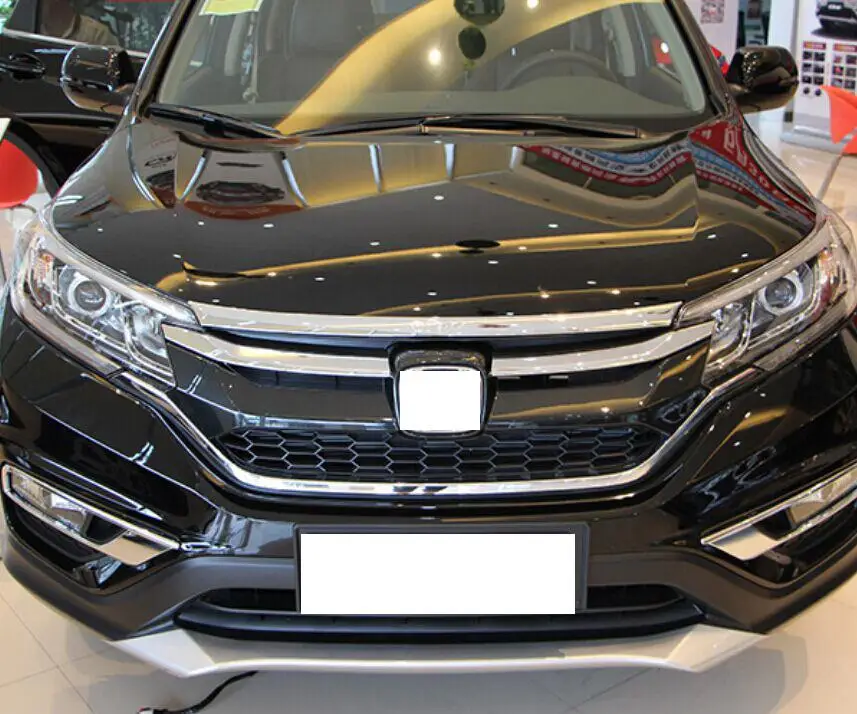 Для Honda CR V CRV 2015 2016 ABS Хром передний капот Гриль решетка Вокруг отделки
