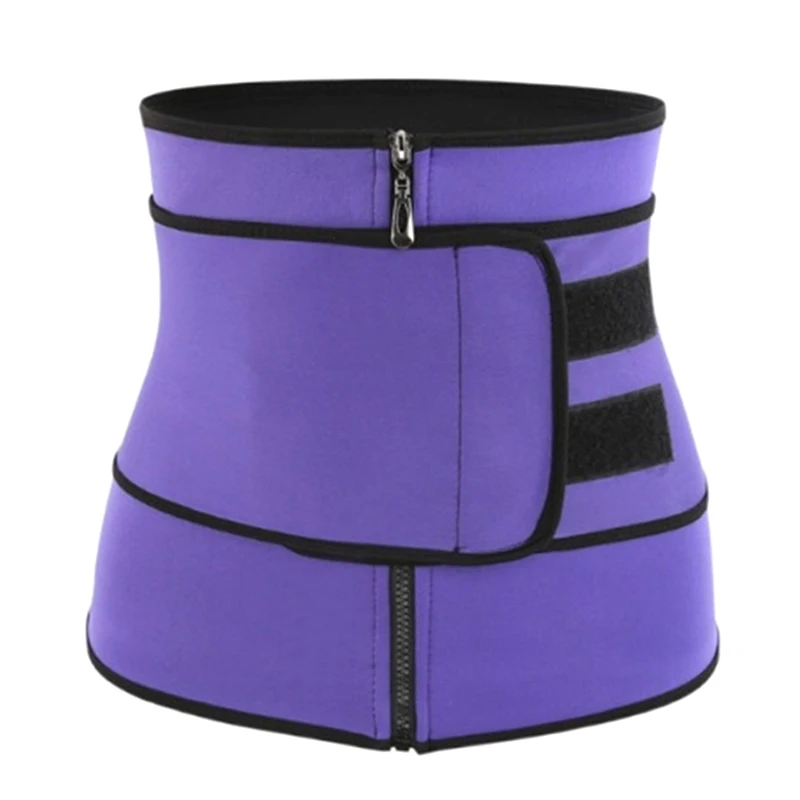

Unisex Waist Trainer Corset Women Men Body Shaping Zipper Abdomen Belt Sports Cinchers BMF88