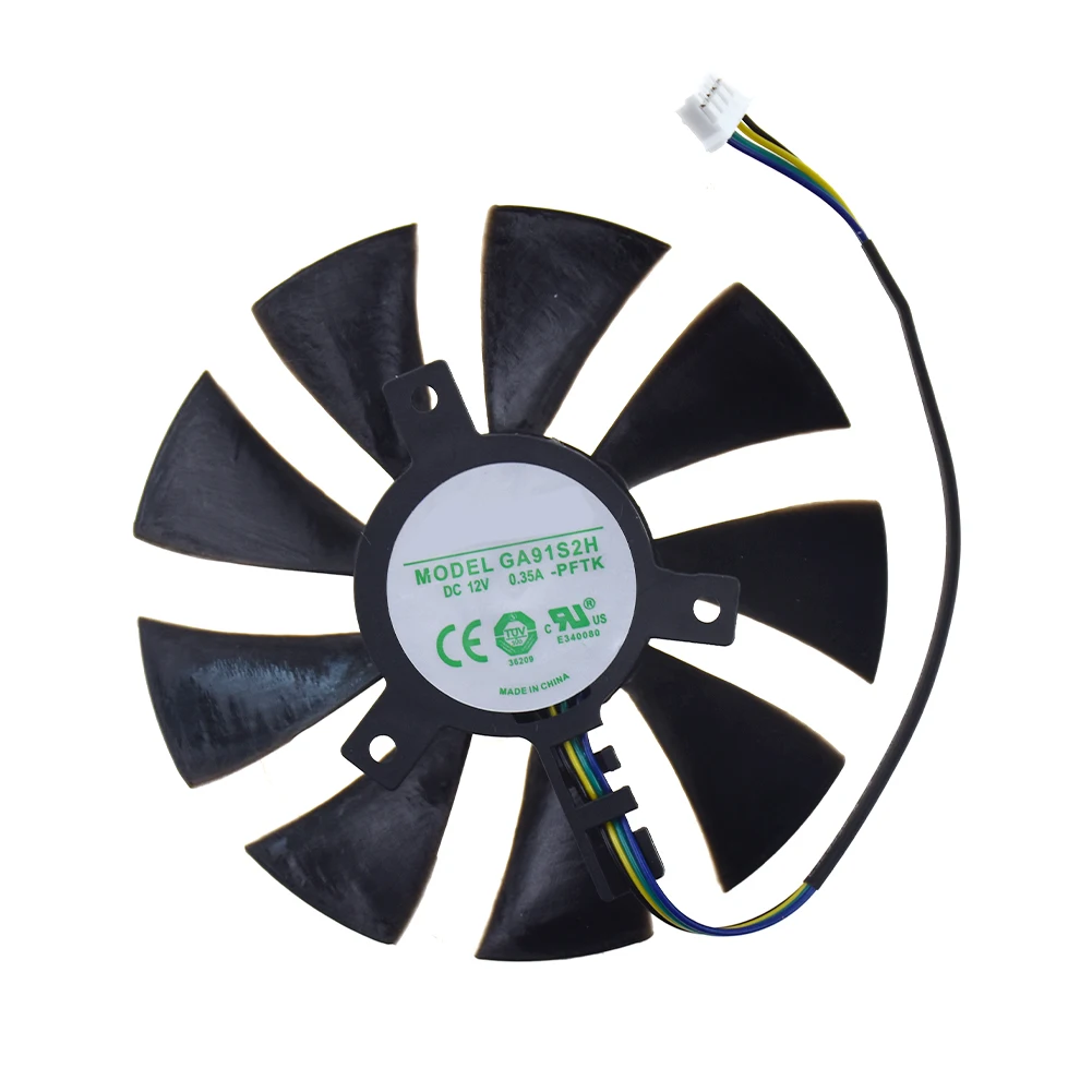 

85mm GA91S2H For Sapphire RX550 2G/4G Graphics Video Card mute cooling fan 4pin