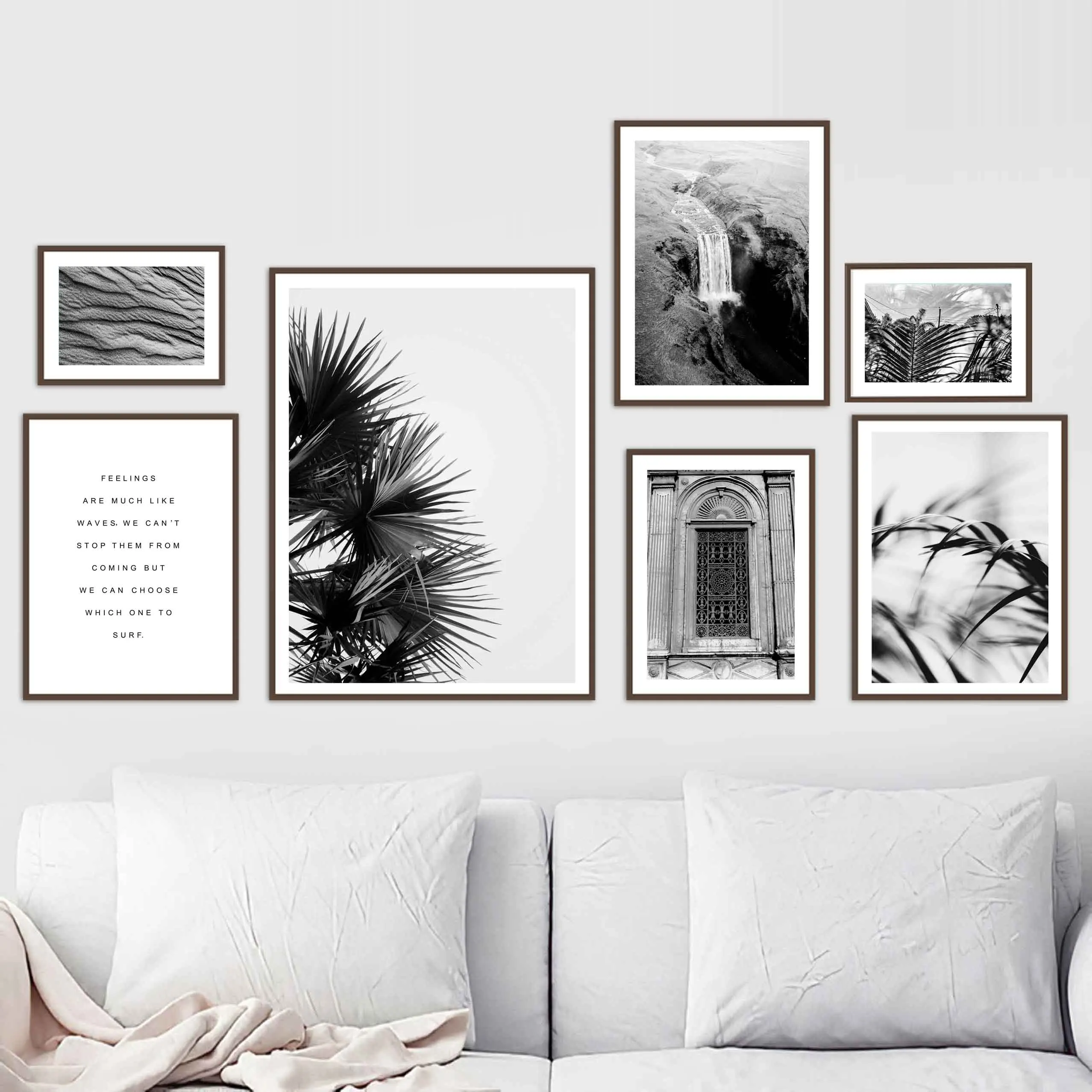 

Moroccan Door Palm Leaf Desert Waterfall Wall Art Canvas Painting Nordic Posters And Prints Wall Pictures For Living Room Decor