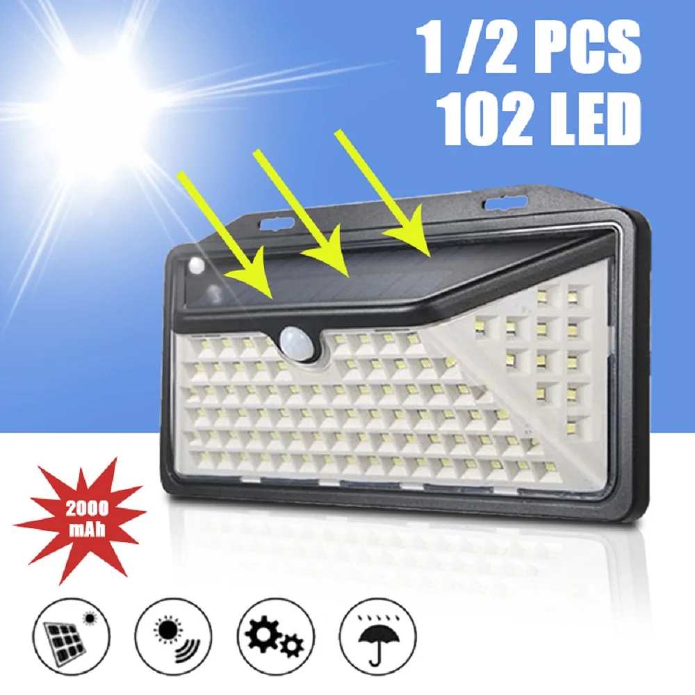 Светодиодный настенный светильник Mpow с датчиком движения 102 водонепроницаемый 3