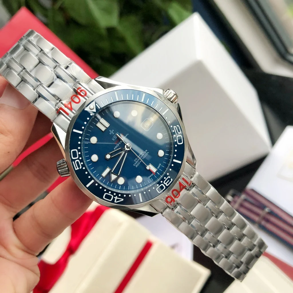

Top Luxury Brands OMG Men's Automatic Mechanical Ceramic Bezel Watch AAA Quality Full Stainless Steel Self-Wind Movement Watches