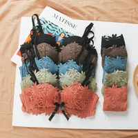 sexy underwear set fashion push up bra set for women embroidery lace bralette women intimates lingerie female sets ab cup
