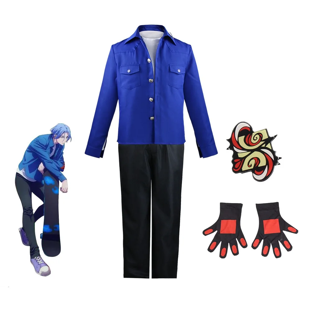 

Men Boy JP Anime Langa Hasegawa School Uniform Set Halloween Cosplay Costumes Party Role Playing Dress Up Outfit Carnival Suit