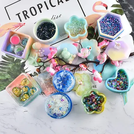 1 шт. коробка для хранения ювелирных изделий силиконовые аксессуары сделай сам