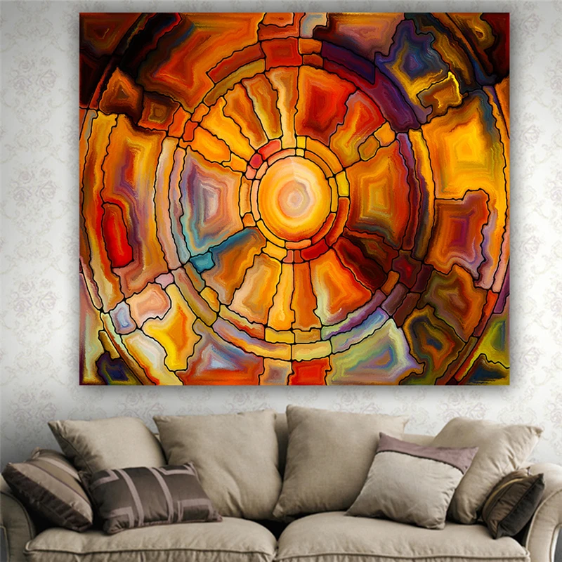 

Magical Psychedelic Tapestry Wall Hanging Living Room Decor Art Classic Valance Functional Picnic Cloth Colorful Home Tapestries