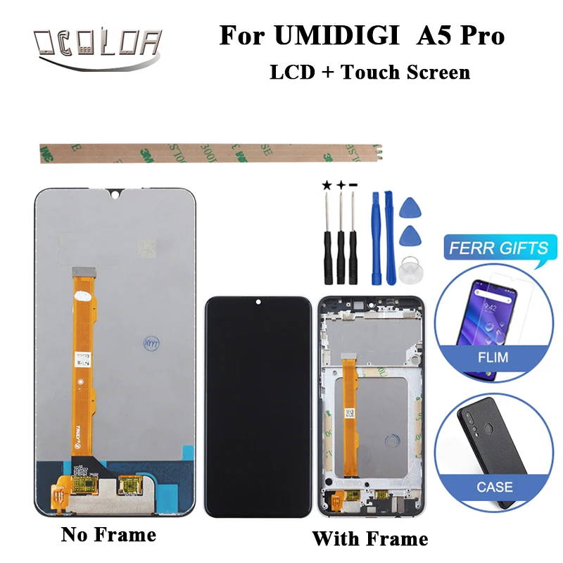 Ocolor для UMI Umidigi A5 Pro ЖК дисплей и сенсорный экран + Инструменты пленка 6 3 ''для
