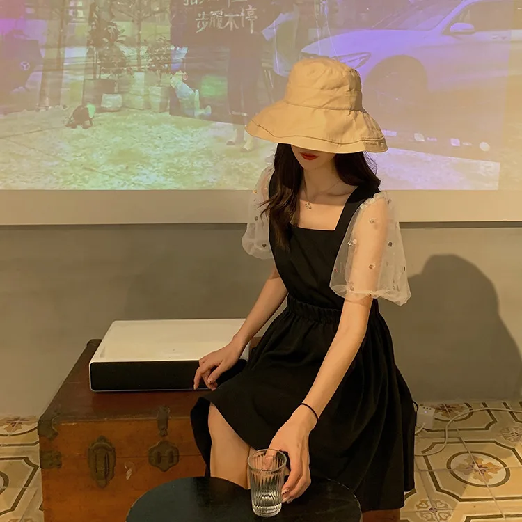 Корейская версия летняя женская одежда новинка 2020 платье большого размера и