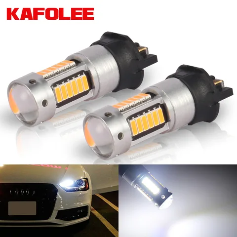 Светодиодный светодиод GZKAFOLEE 2x Canbus белый PW24W PWY24W Audi BMW Volkswagen Светодиодный фар 6000k Желтый 12V 600LM